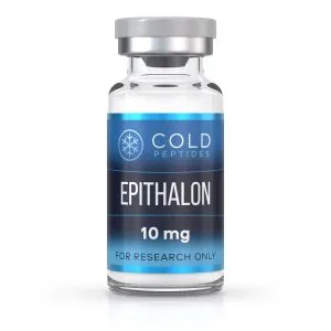 A peptide vial containing Epithalon 10 mg