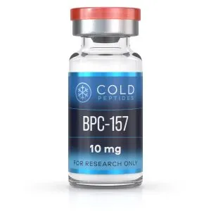 A peptide vial containing BPC 10 mg