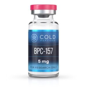A peptide vial containing BPC 5 mg