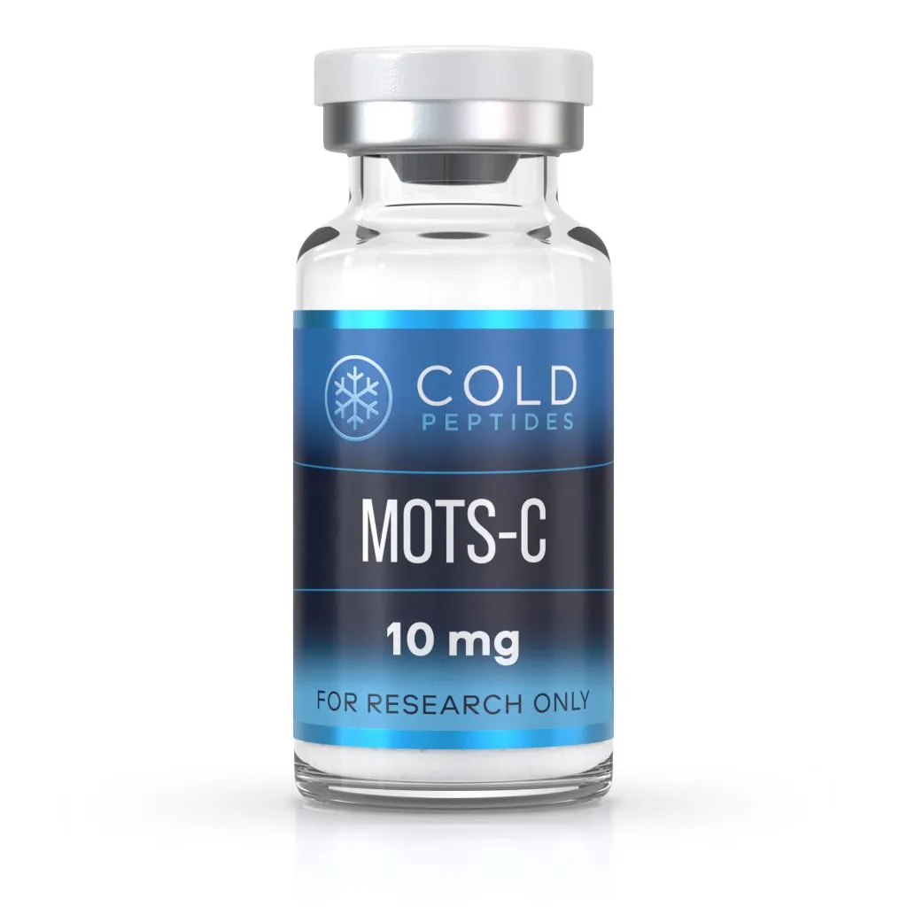 A peptide vial containing MOTS-C 10 mg