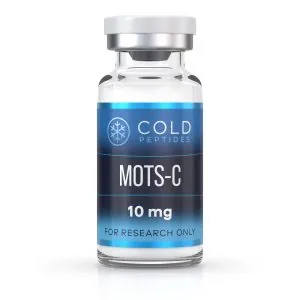 A peptide vial containing MOTS-C 10 mg
