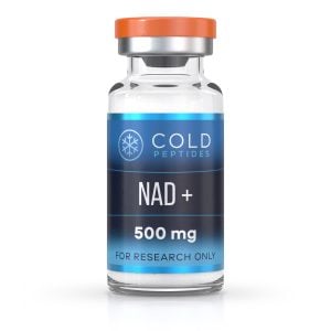 A peptide vial containing NAD+ 500 mg