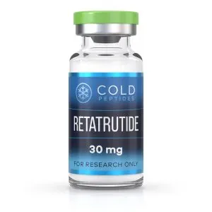 A peptide vial containing Retatrutide 30 mg